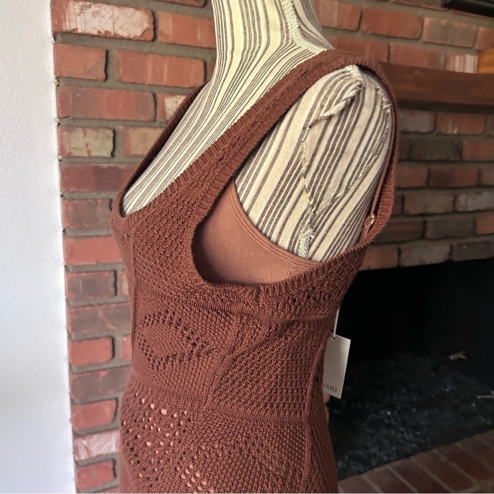 NWT Kivari Clementine Crochet Midi Dress in Chocolate Sz 4 US - Picture 7 of 9